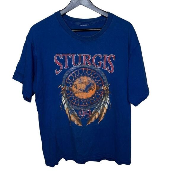 Vintage 90s Sturgis T Shirt Large - Picture 1 of 2